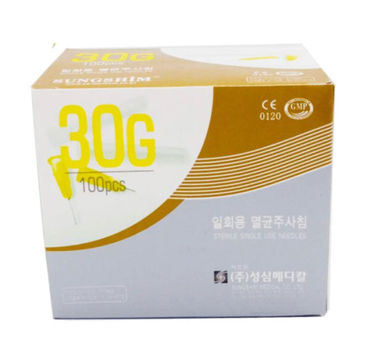 SUNGSHIM Sterile
Single Use Mesotherapy
Needles - 30G/4mm